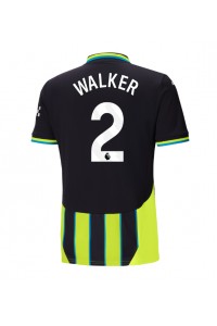 Manchester City Kyle Walker #2 Voetbaltruitje Uit tenue 2024-25 Korte Mouw